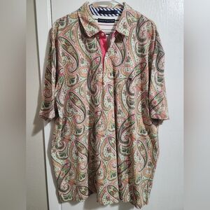 Vintage Tommy Hilfiger Crest Paisley polo